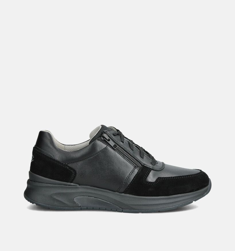 Pius Gabor Rollingsoft Zwarte Rits-Veterschoenen voor heren (363669) - geschikt voor steunzolen