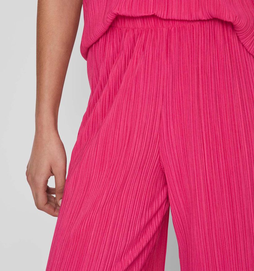 Vila Lisa Pantalon large en Fuchsia pour femmes (328702)
