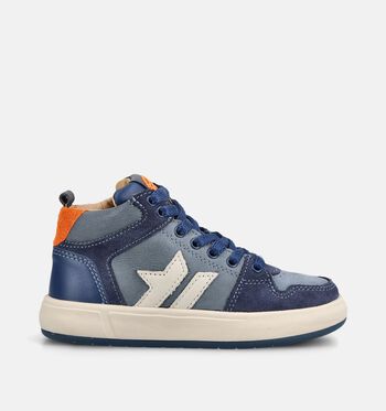 STONES and BONES High Sneakers Bruin/Blauw