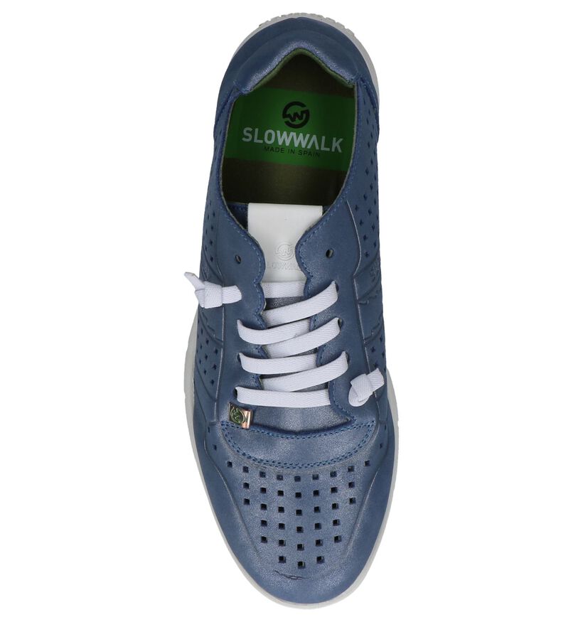 Slowwalk Chaussures à lacets en Nacre en cuir (221270)