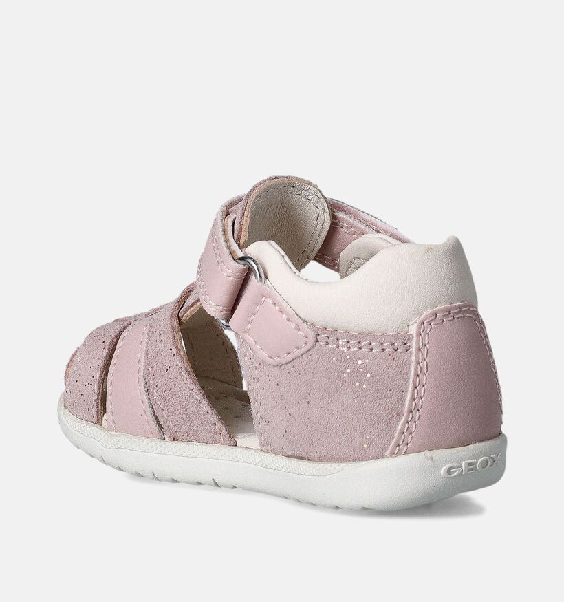 Geox Macchia Sandales pour bébé en Rose pour filles (356393)