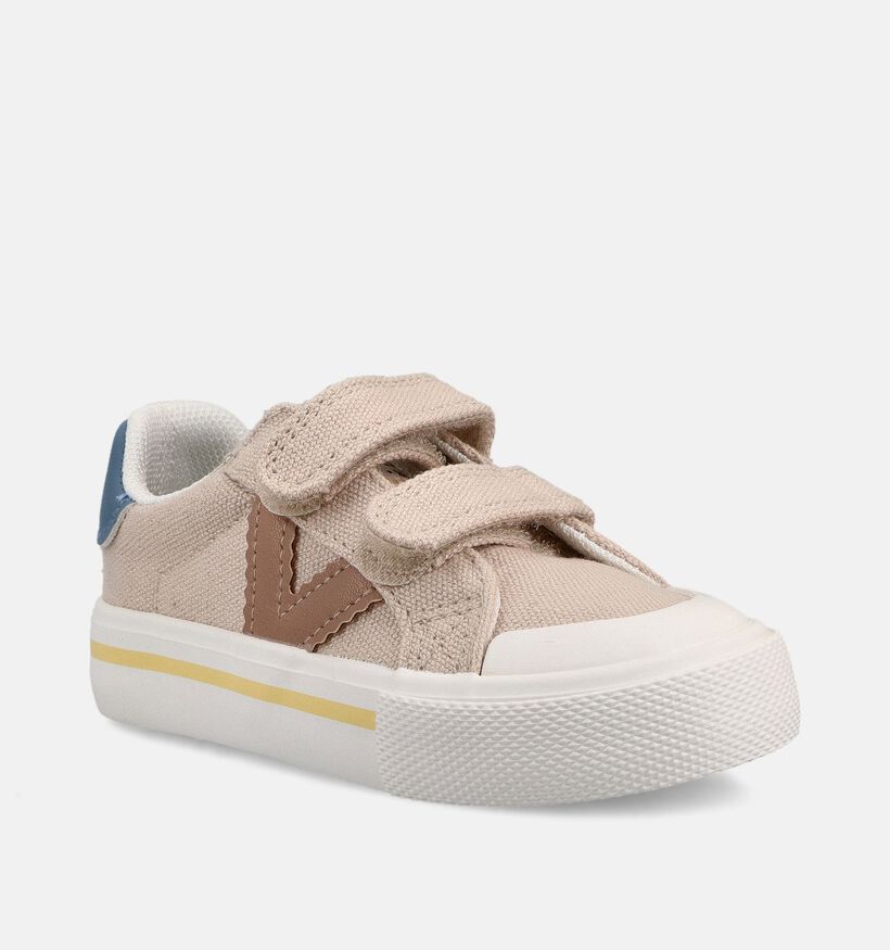 Victoria Beige Lage Sneakers voor meisjes, jongens (370993)