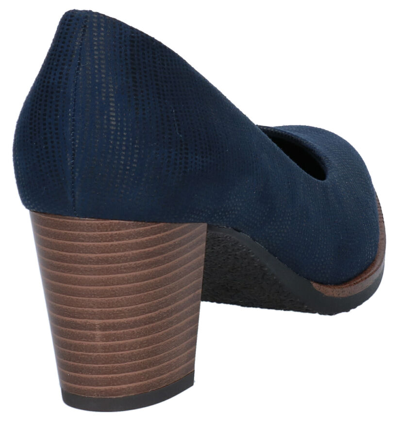 Marco Tozzi Feel Me Blauwe Pumps in stof (281701)