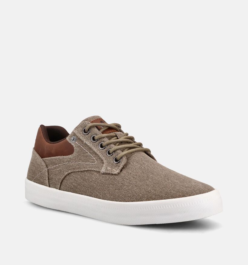 Marco Tozzi Taupe Sneakers voor heren (371660) - geschikt voor steunzolen