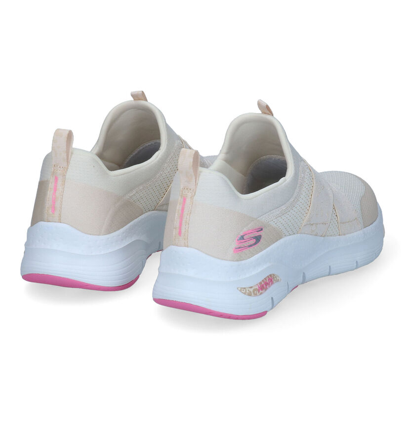 Skechers Arch Fit Modern Rythem Baskets en Beige pour femmes (302122) - pour semelles orthopédiques