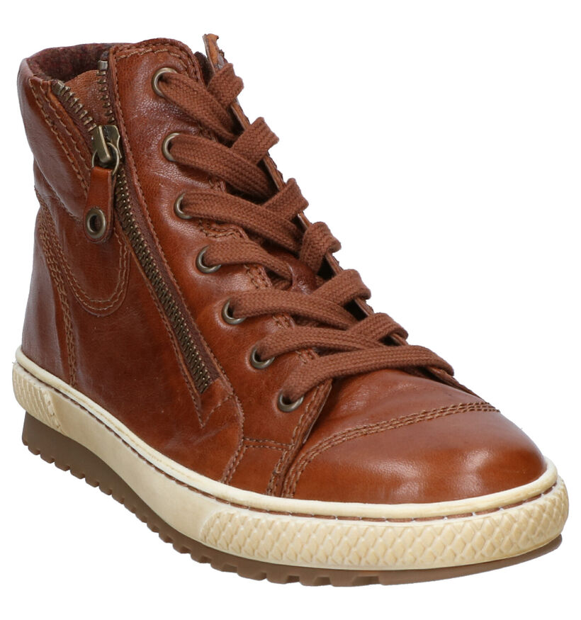 Gabor Baskets hautes en Cognac en cuir (254010)