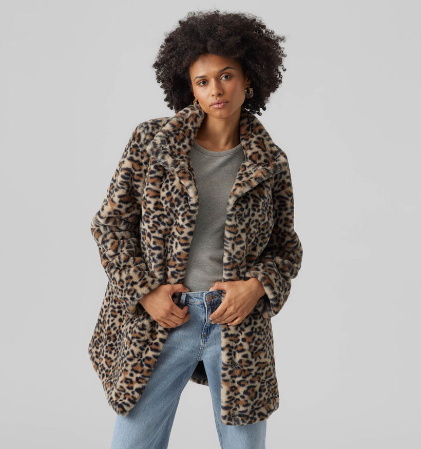 Vero Moda Rome Bruine Teddy jas voor dames (329016)
