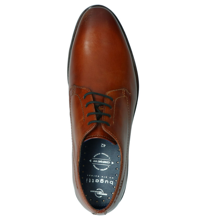 Bugatti Cognac Geklede Schoenen in leer (255349)