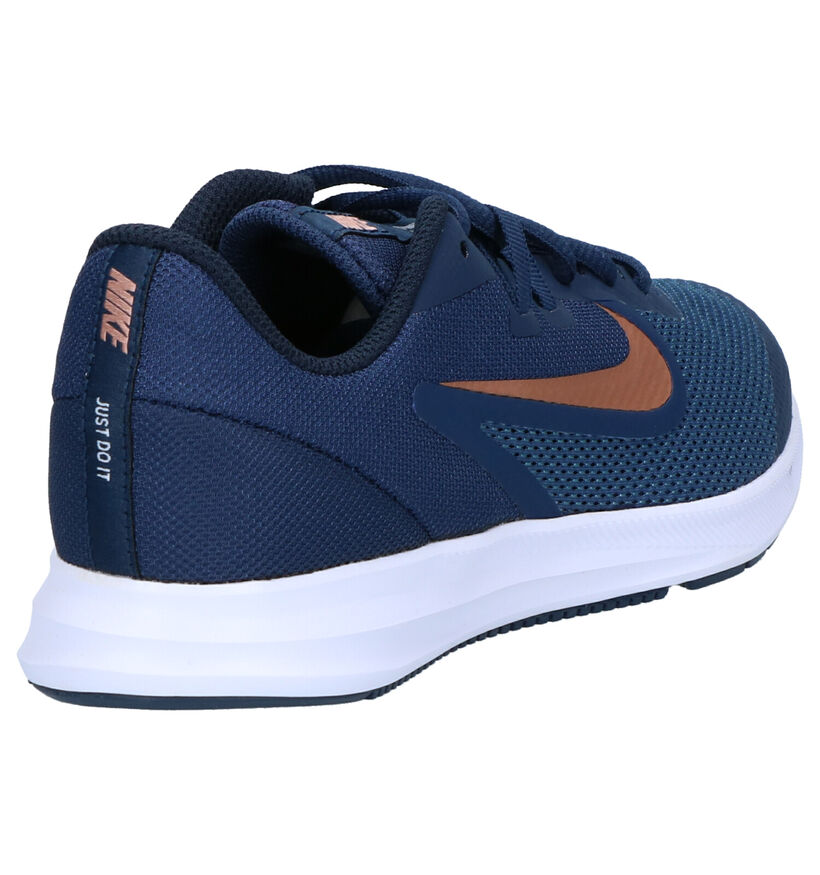 Nike Downshifter Baskets en Bleu en textile (261656)