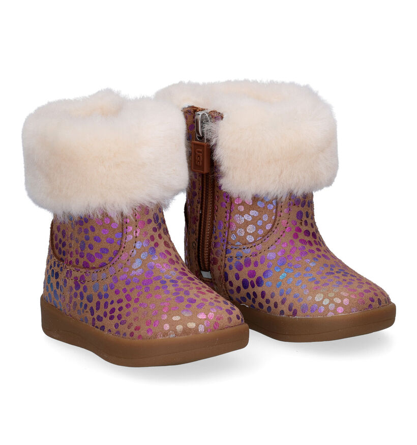 UGG Jorie II Spots Cognac Korte Laarsjes in wol (294890)