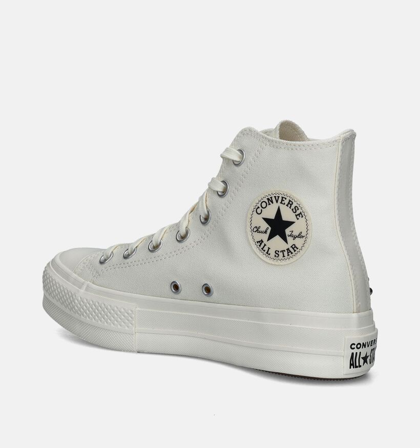 Converse Chuck Taylor All Star Lift Baskets en Écru pour femmes (348832)