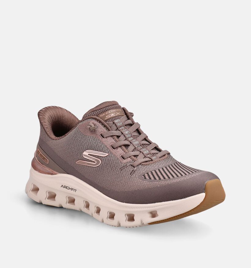 Skechers Arch Fit Glide-Step Pro Bruine Sneakers voor dames (376997)
