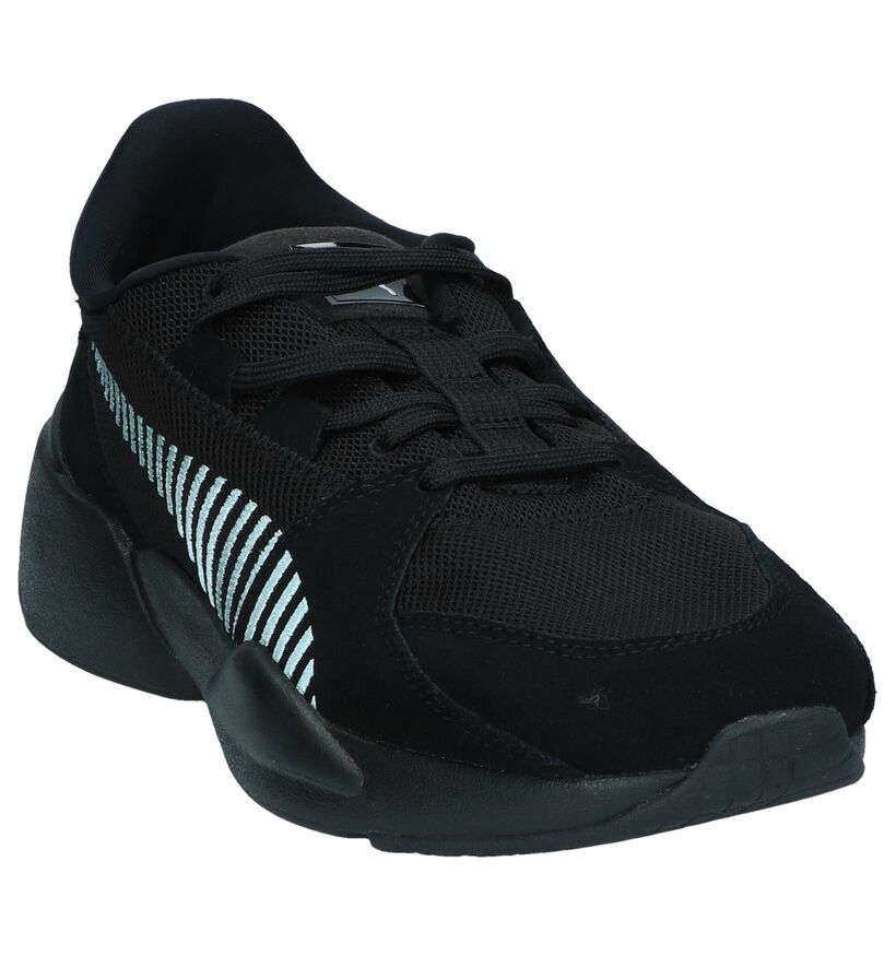 Puma Baskets basses en Noir en textile (239360)