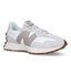 New Balance U 327 Witte Sneakers voor dames (327404) - geschikt voor steunzolen