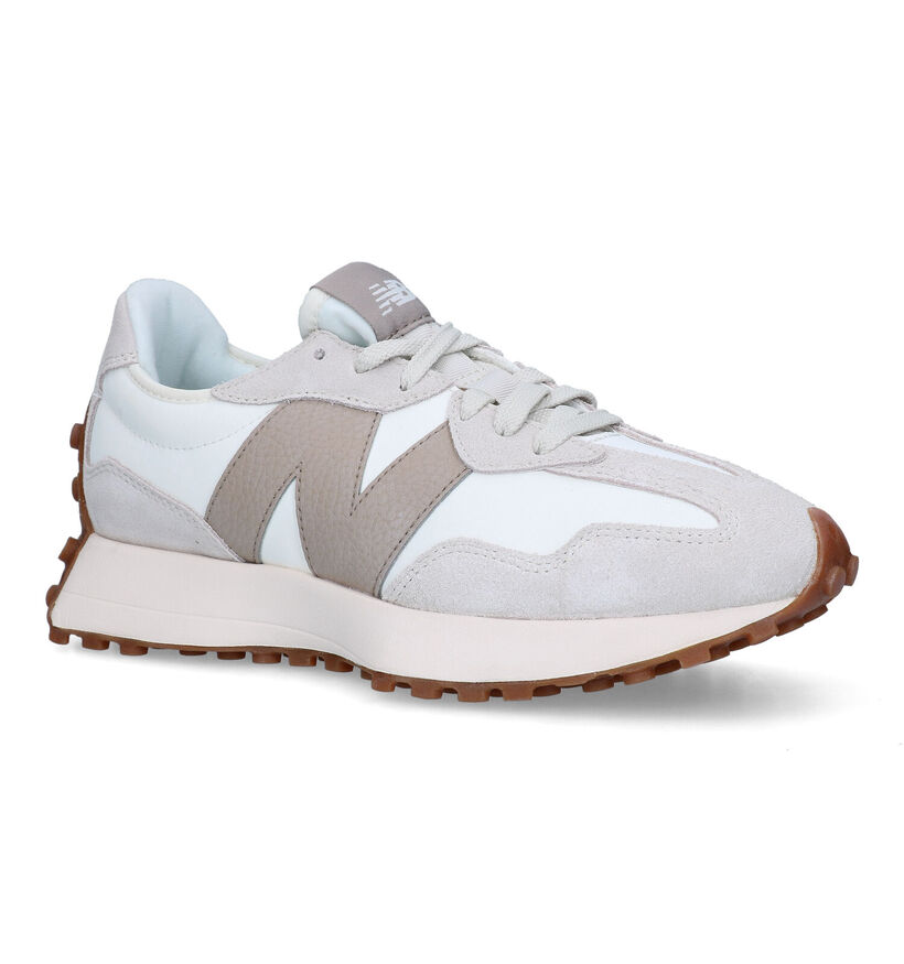 New Balance U 327 Baskets en Beige pour femmes (327404) - pour semelles orthopédiques