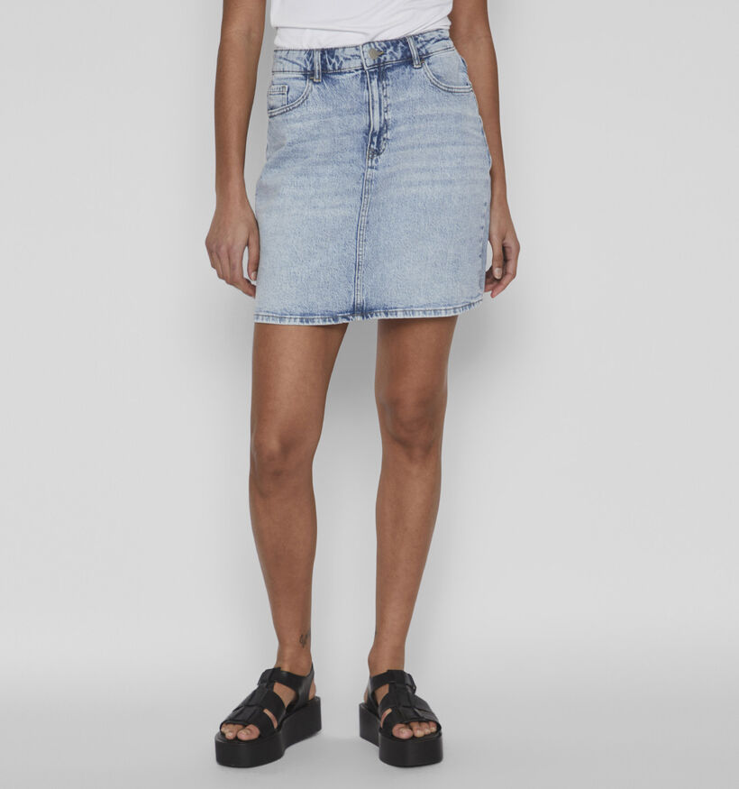 Vila Kaja Jaf Denim Jupe en Bleu pour femmes (368052)