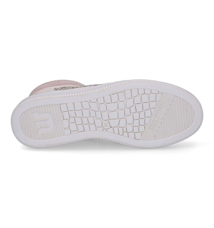 Maruti Mona Baskets Hautes en Blanc pour femmes (307891) - pour semelles orthopédiques