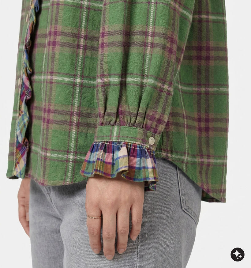 Orfeo Montana Groene Blouse met Lange Mouwen voor dames (381664)