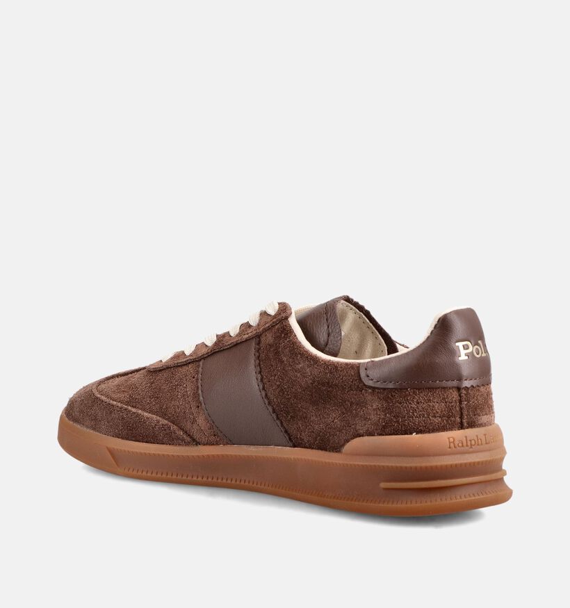 Polo Ralph Lauren HRT Aera Baskets en Marron pour femmes (377208)