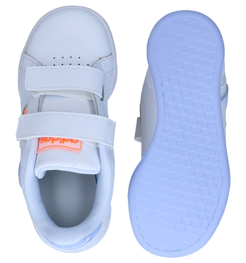 adidas Roguera C Baskets à velcro en Blanc pour filles (293307) - pour semelles orthopédiques