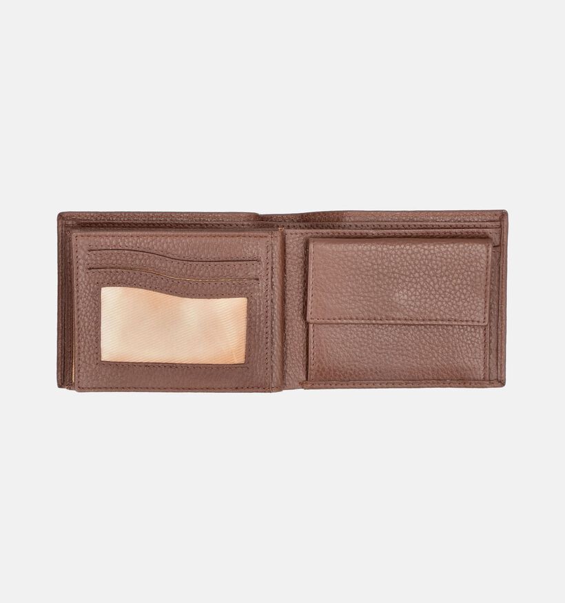 Crinkles Portefeuille en Brun fonc&eacute; pour hommes (381736)
