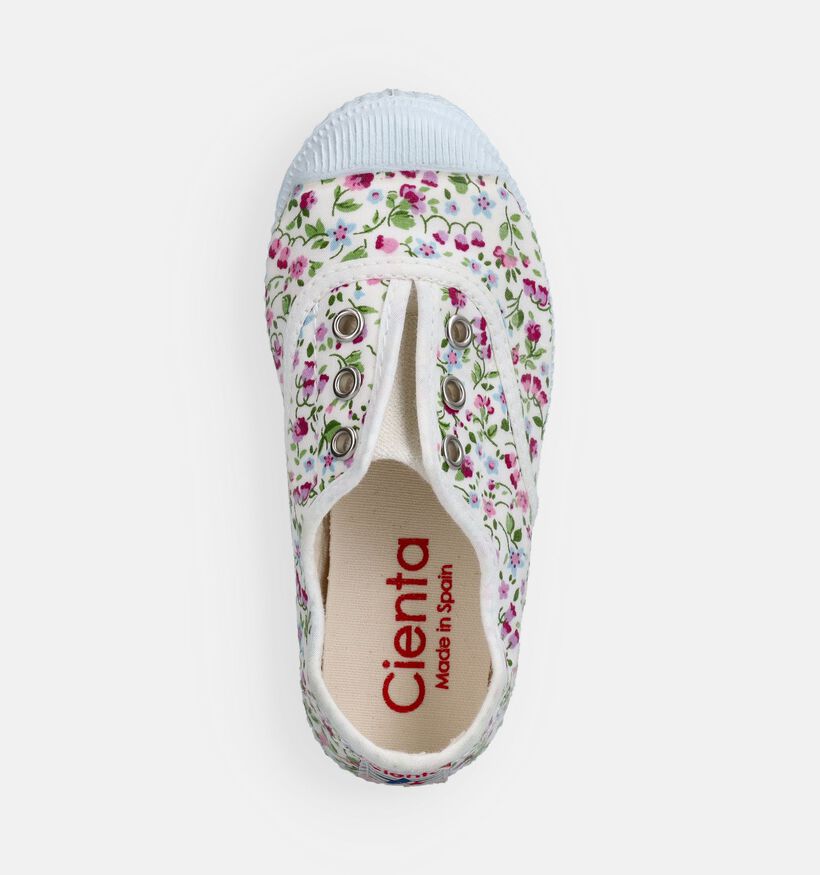 Cienta Baskets pour b&eacute;b&eacute; en Blanc pour filles (372152) - pour semelles orthop&eacute;diques