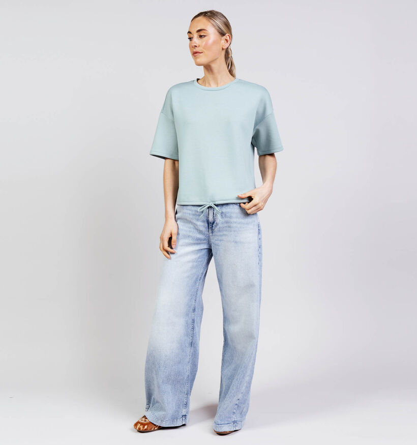 Vila Sandy 2/4 Sweat Top T-shirt en Vert pour femmes (374293)