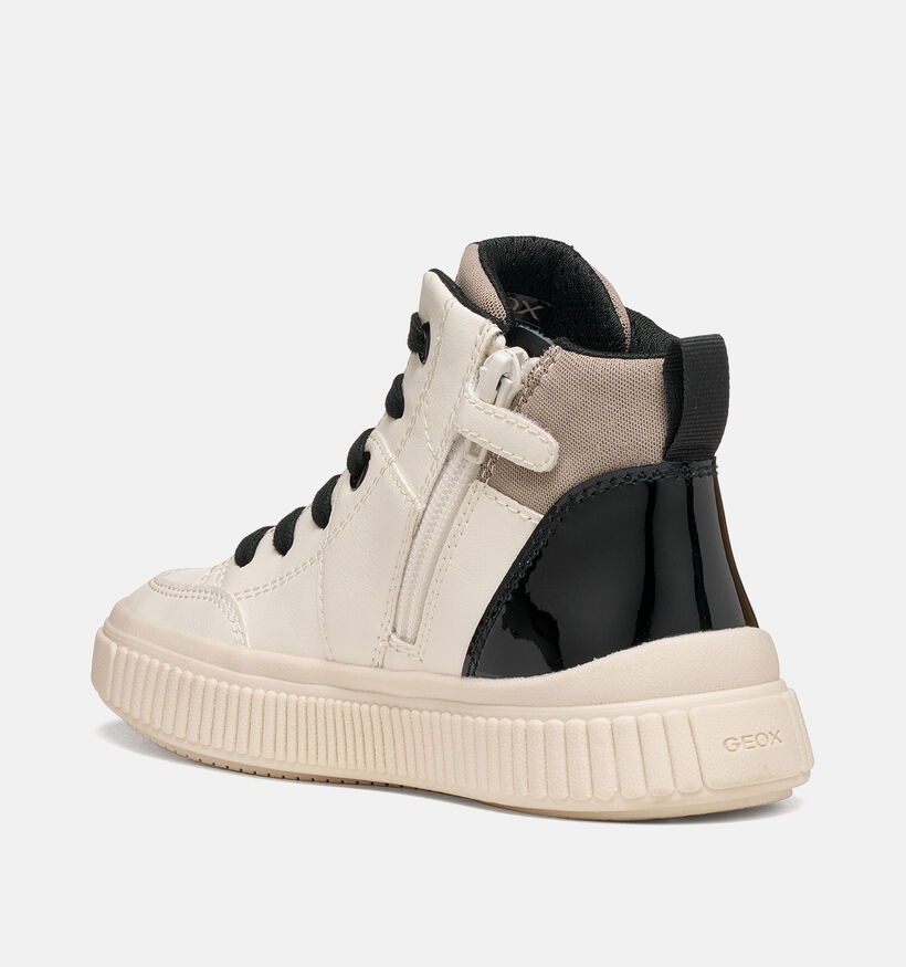 Geox Laquinny Witte/Multi Boots met Veter en Rits voor meisjes (377772) - geschikt voor steunzolen