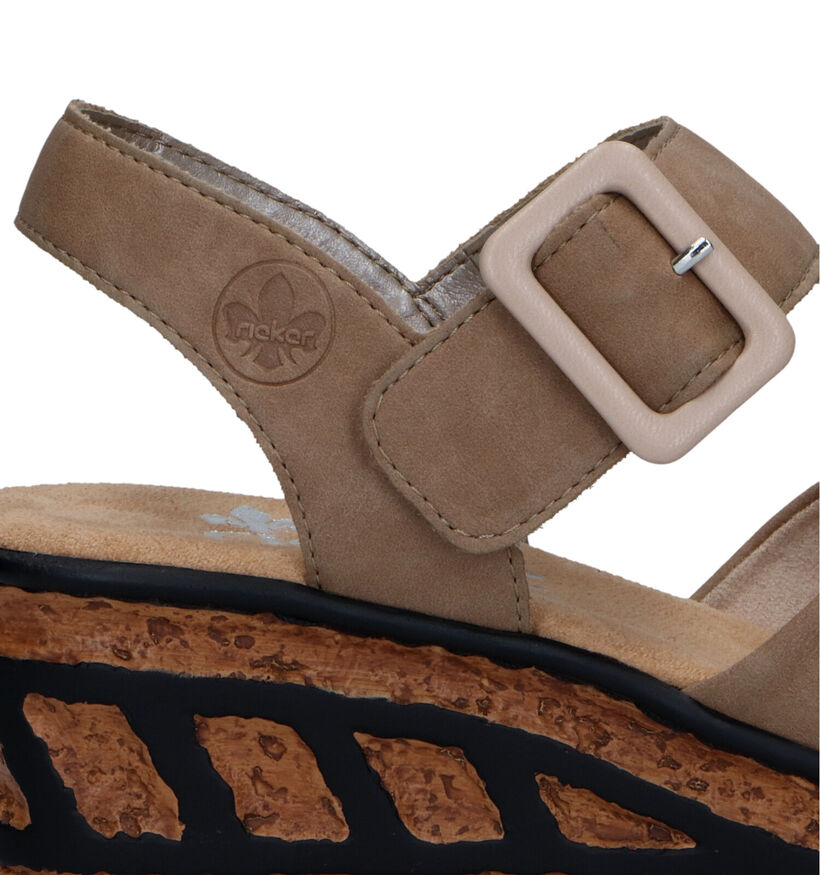 Rieker Taupe Sandalen voor dames (323658)