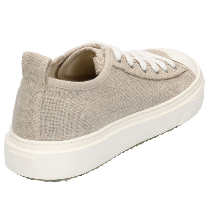 ZOURI Mahi Mahi Beige Sneakers in stof (275089)