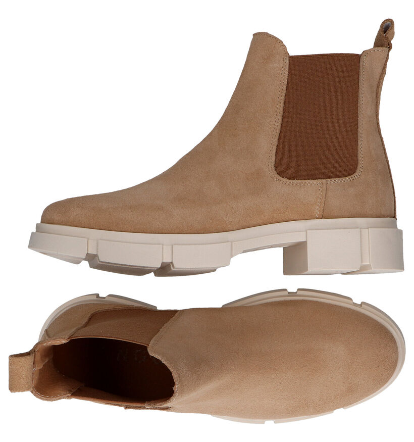 Tango Romy Beige Chelsea Boots in daim (298502)