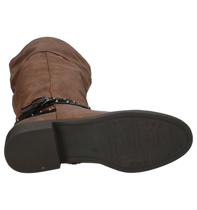 Marco Tozzi Bottes hautes en Cognac en simili cuir (202742)