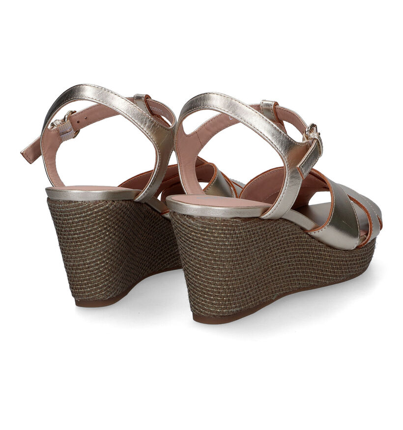 Geox Soleil Gouden Sandalen in leer (311589)