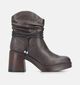 Rieker Bottines &agrave; talons en Brun fonc&eacute; pour femmes (379963)