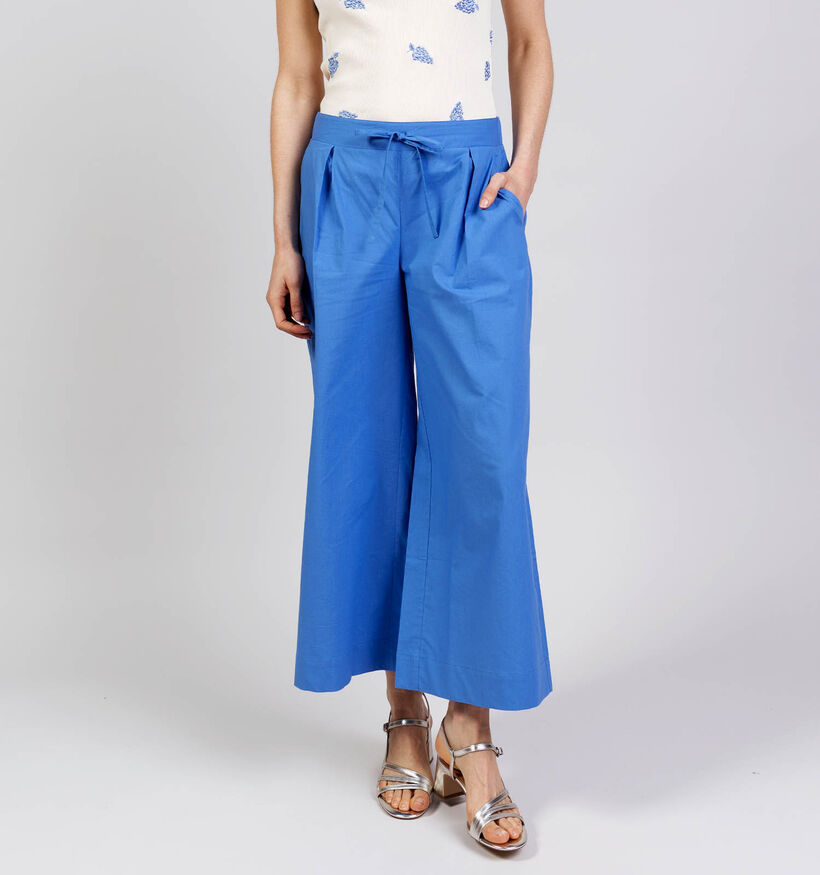 Desires Frances Mid Waisted Blauwe Culotte Broek voor dames (374246)