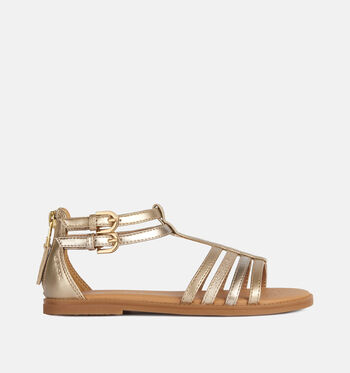 Geox Respira Sandalen Zwart/Wit/Goud/Cognac/Paars/Roze