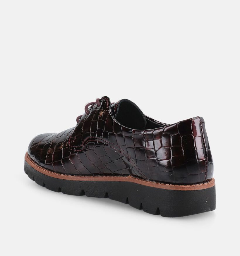 Solemade Zoe Bordeaux Veterschoenen voor dames (380021) - geschikt voor steunzolen