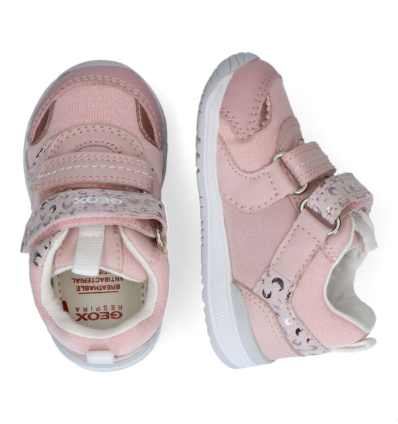 Geox Rishon Baskets en Blanc pour filles (310986) - pour semelles orthopédiques