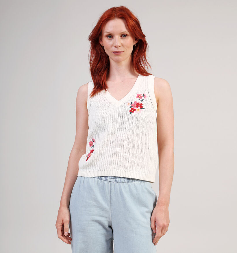 JDY Kenya Embroidered Witte Top voor dames (359950)