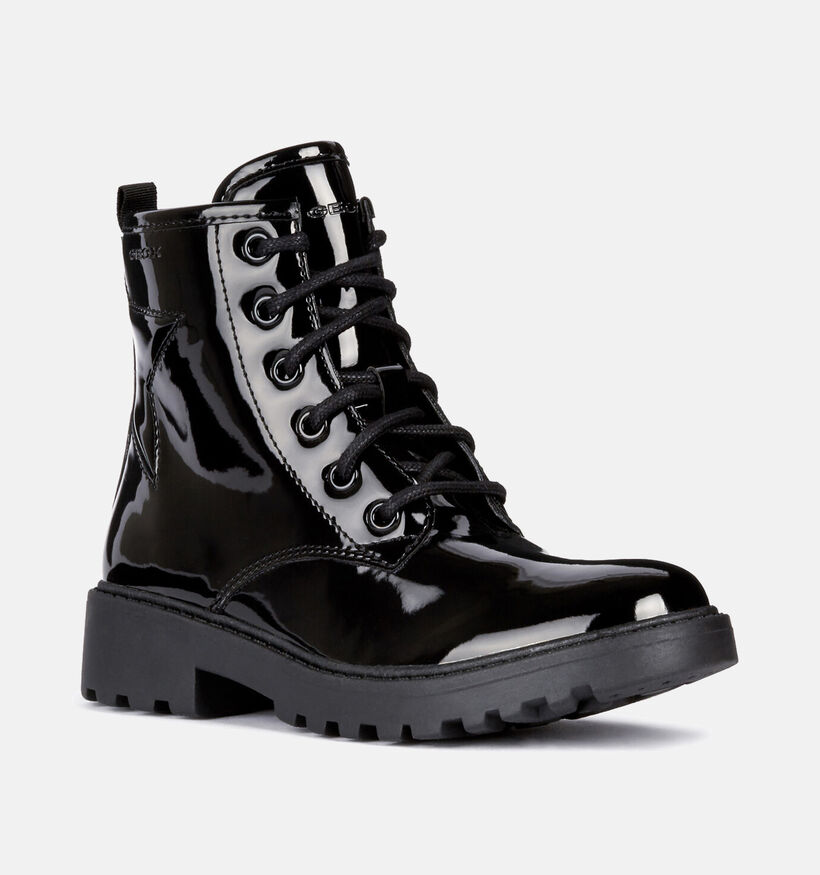 Geox Casey Boots en Noir pour filles (361916) - pour semelles orthopédiques