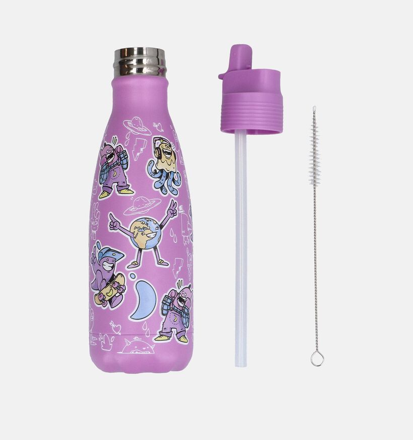 Chilly's Kids Bottle Roze Drinkfles 350ml voor meisjes, jongens (383661)