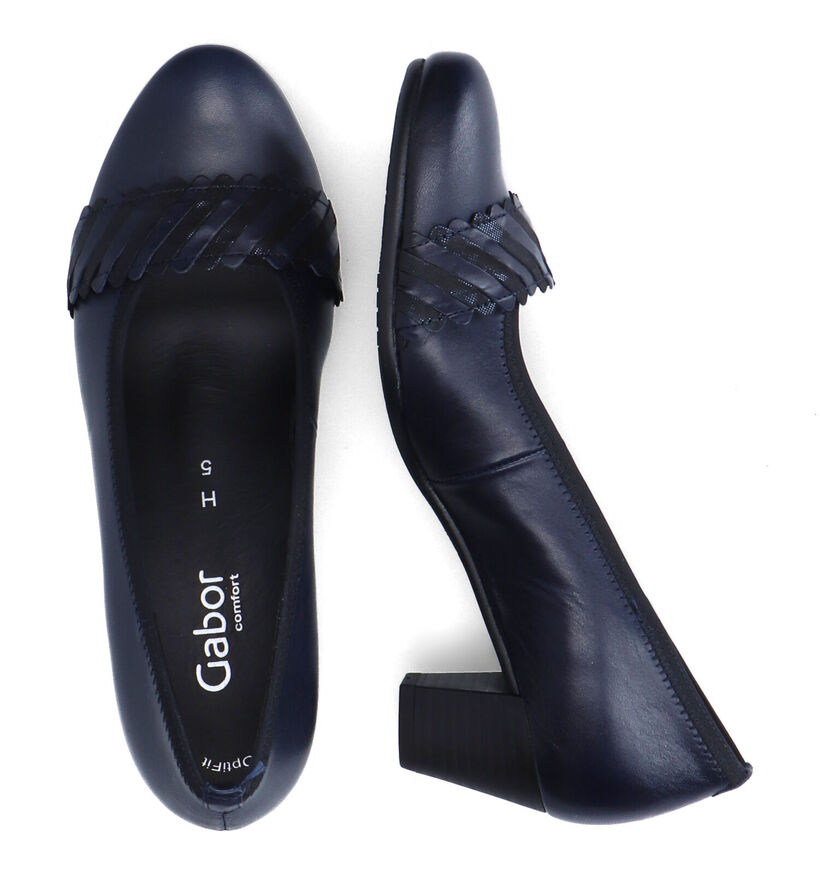 Gabor OptiFit Blauwe Pumps in leer (315272)