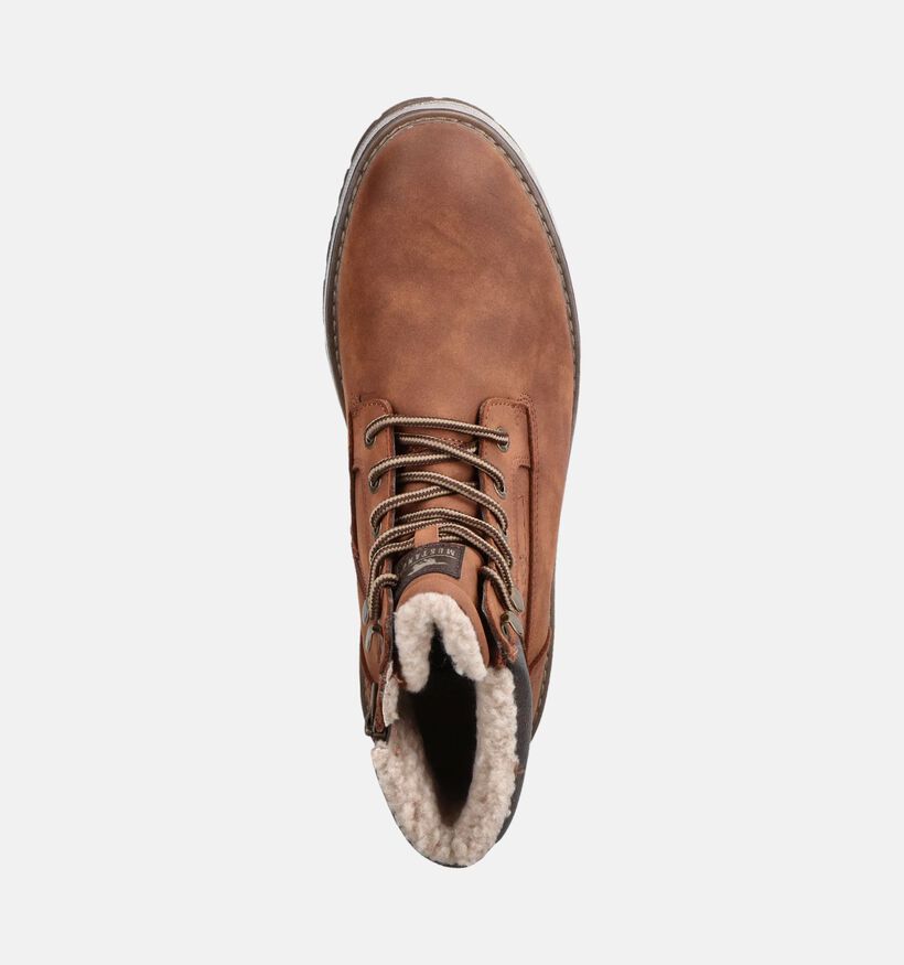 Mustang Cognac Boots met Veters voor heren (378971)