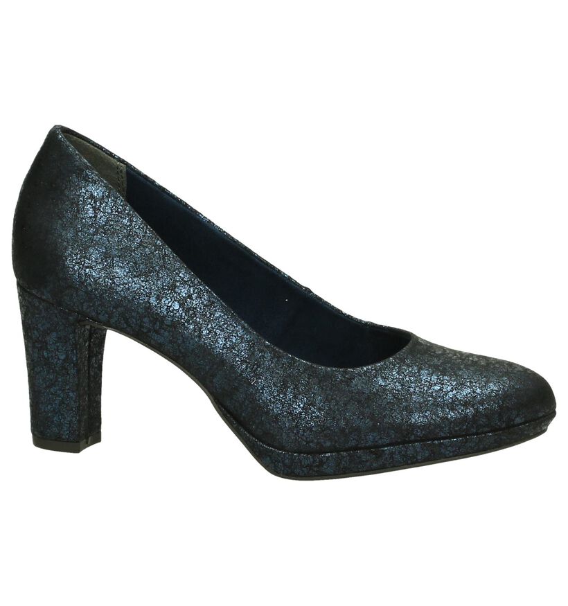 Tamaris Escarpins classique en Bleu foncé en textile (202671)