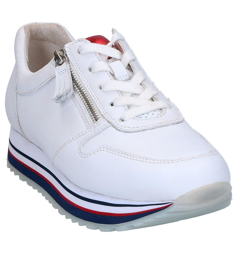 Gabor OptiFit Witte Sneakers in leer (271544)