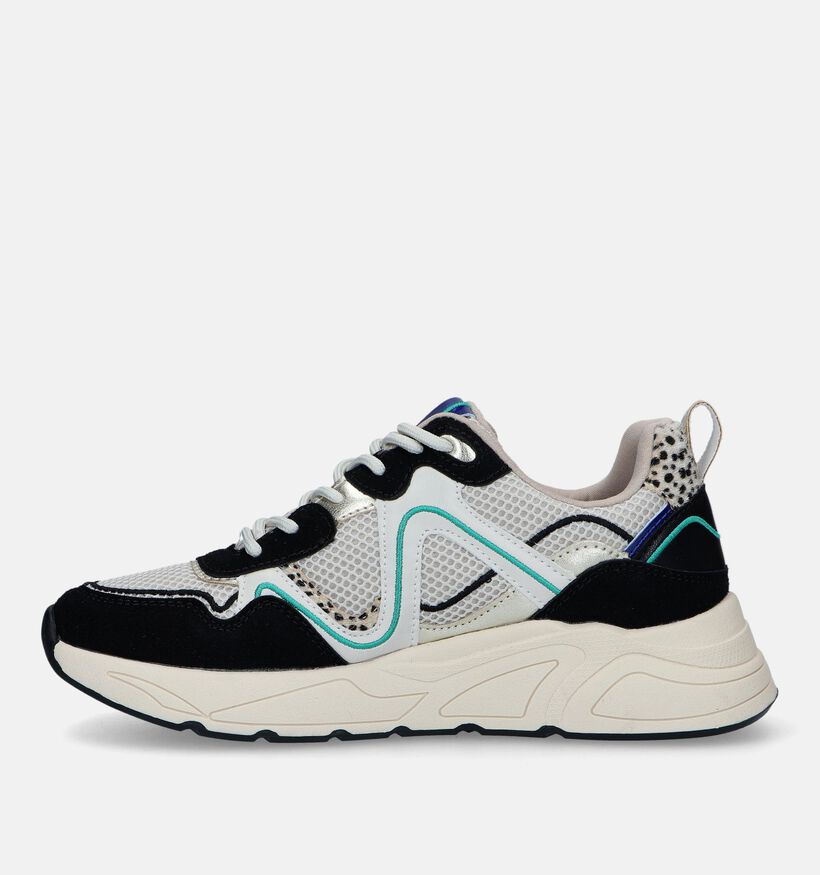 Poelman Baskets casual en Noir pour femmes (332749)