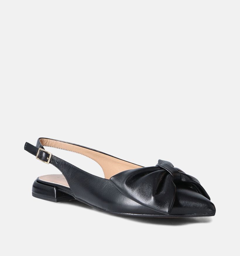 Laurent David Zwarte Slingback Ballerina's met Strik voor dames (357634)