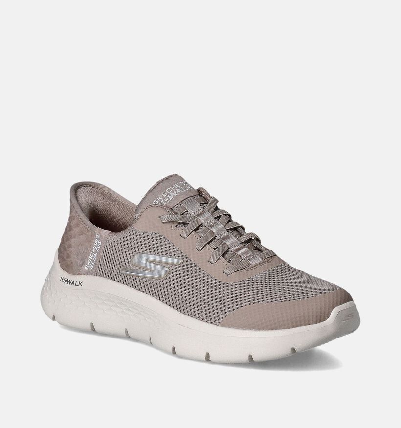Skechers Go Walk Taupe Slip-ins voor dames (350360)
