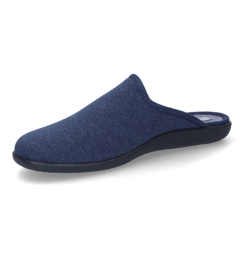 Torfs Home Pantoufles ouvertes en Bleu foncé pour hommes (308632)