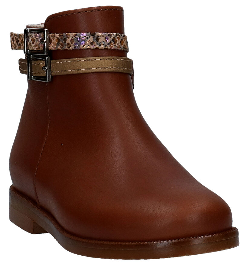 Beberlis Bottes basses en Cognac en cuir (281116)